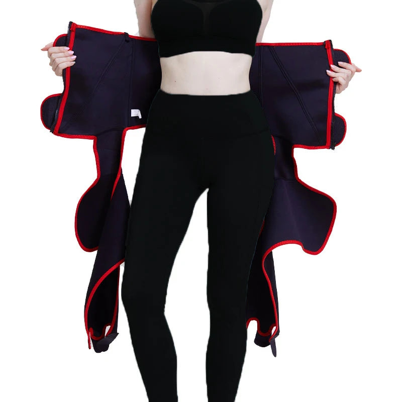 Women High Waist Thigh Trimmer Neoprene Sweat Shapewear Slimming Leg Body Shapers Adjustable Waist Trainer Slimming Belt